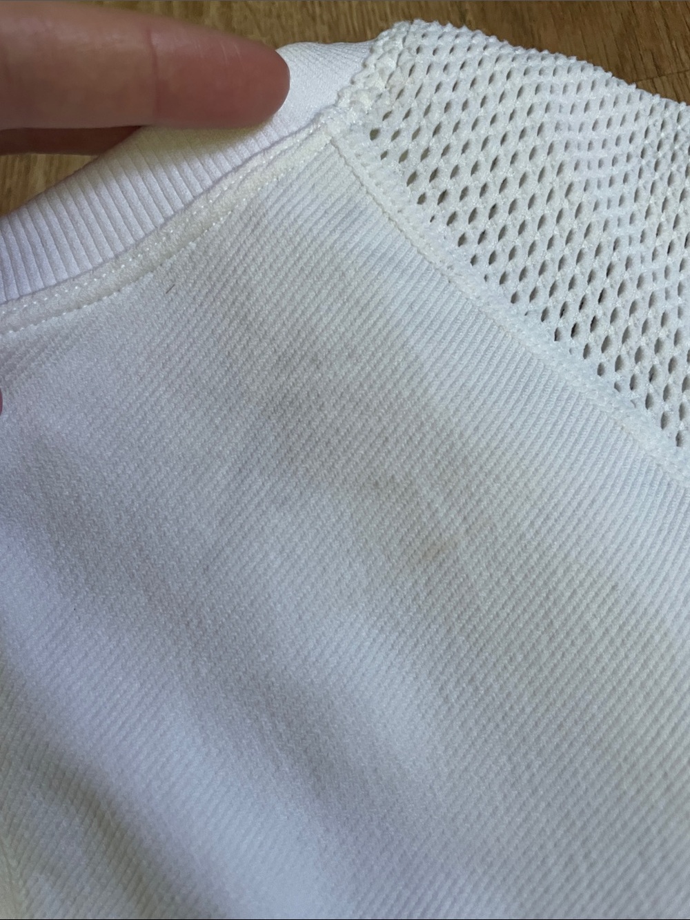 White Joy Lab athletic top
